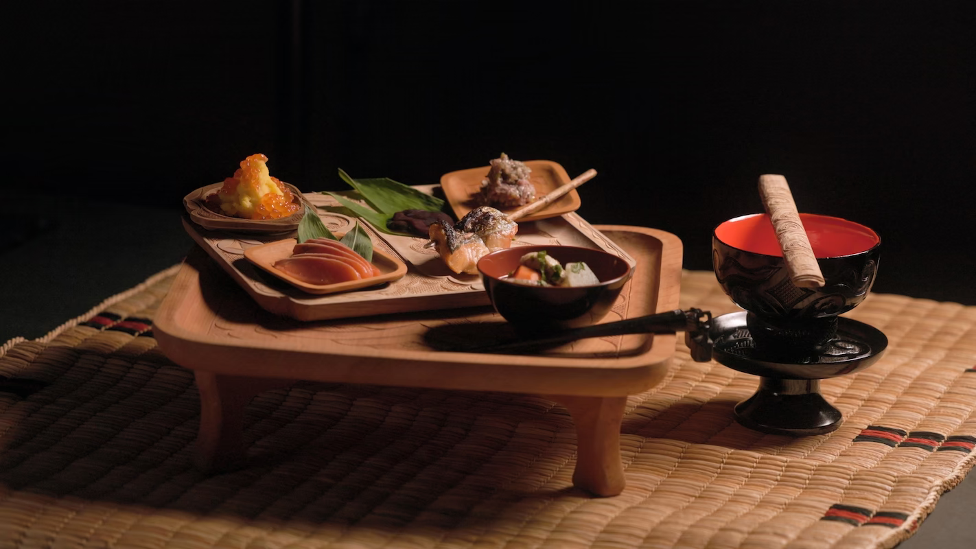 Autumn Ainu Food Culture-salmon
